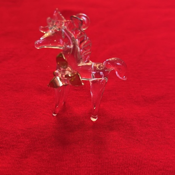 Vintage Glass Christmas Ornaments Reindeer, Horse, Candles Set of 3 - Picture 7 of 7